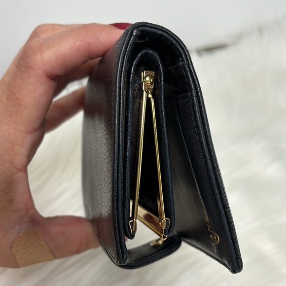💃Authentic CHANEL Vintage Caviar Skin CC Logo Bifold Wallet Purse Black Box - Picture 13 of 14